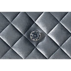 Comodino Glam con 3 cassetti in velluto