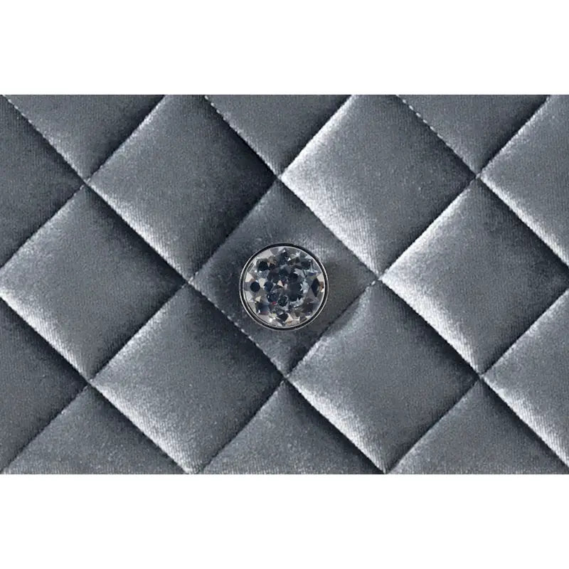 Comodino Glam con 3 cassetti in velluto