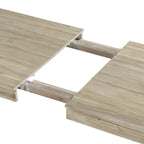 Set di mobili in legno da 7 pezzi, set da cucina con tavolo allungabile con prolunga e 2 cassetti, 6 sedie da pranzo imbottite