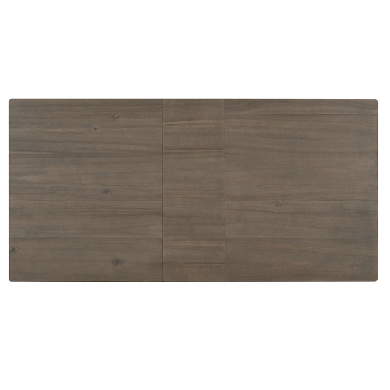 Set di mobili in legno da 7 pezzi, set da cucina con tavolo allungabile con prolunga e 2 cassetti, 6 sedie da pranzo imbottite