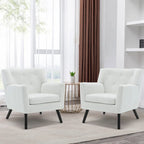 Poltrona in Velluto con Capitonnè - 30.71A x 28.35L x 27.56P