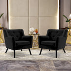 Poltrona in Velluto con Capitonnè - 30.71A x 28.35L x 27.56P