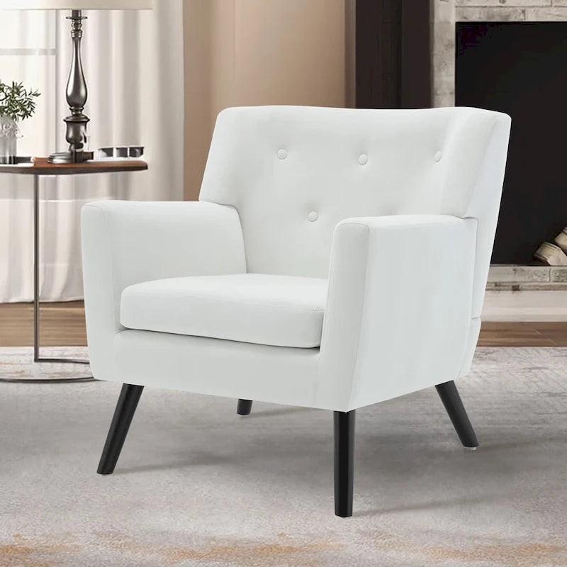 Poltrona in Velluto con Capitonnè - 30.71A x 28.35L x 27.56P