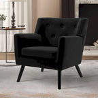 Poltrona in Velluto con Capitonnè - 30.71A x 28.35L x 27.56P