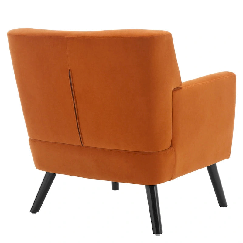 Poltrona in Velluto con Capitonnè - 30.71A x 28.35L x 27.56P