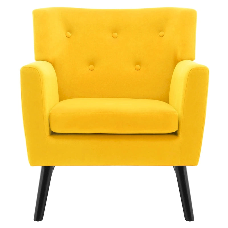 Poltrona in Velluto con Capitonnè - 30.71A x 28.35L x 27.56P