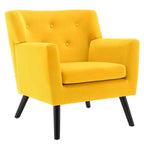 Poltrona in Velluto con Capitonnè - 30.71A x 28.35L x 27.56P