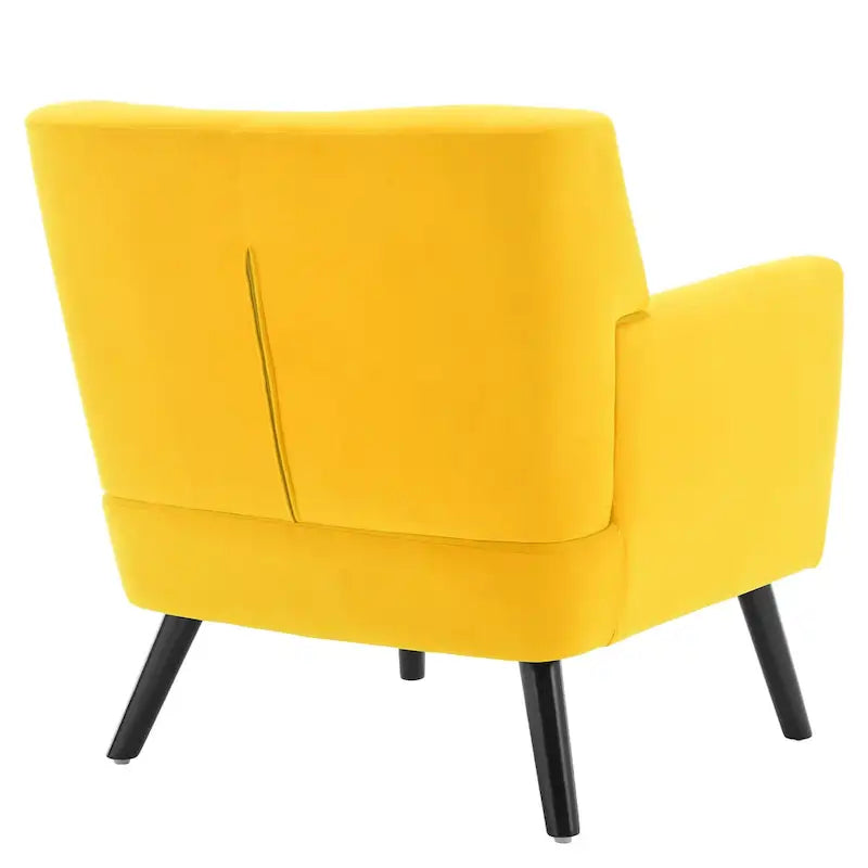 Poltrona in Velluto con Capitonnè - 30.71A x 28.35L x 27.56P