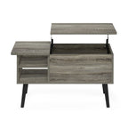 Tavolino ad Altezza Regolabile con Gambe in Legno