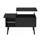 Tavolino ad Altezza Regolabile con Gambe in Legno