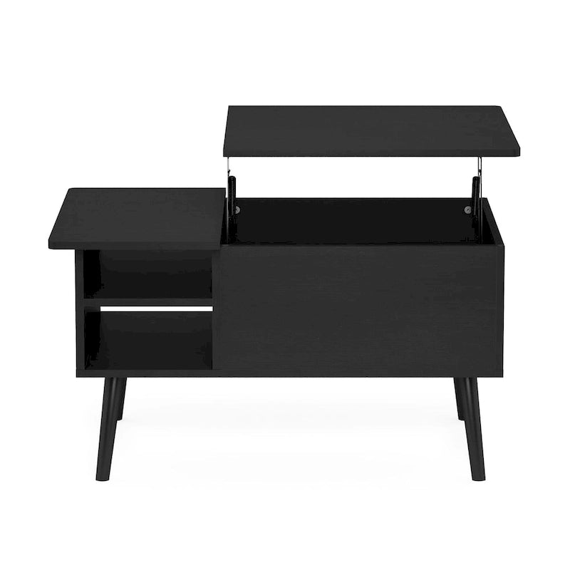 Tavolino ad Altezza Regolabile con Gambe in Legno