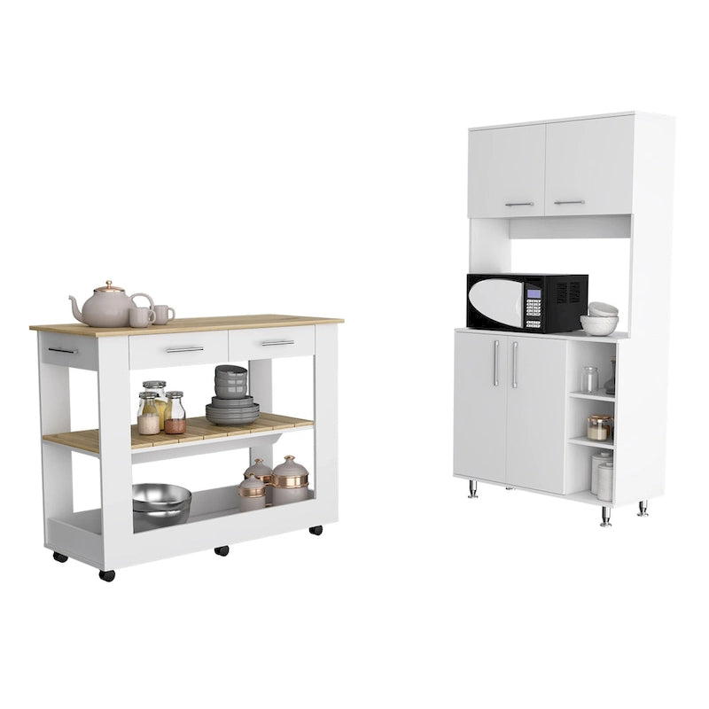 Set Isola Cucina e Mobile Dispensa