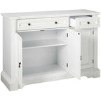 Credenza bianca con buffet a ribalta