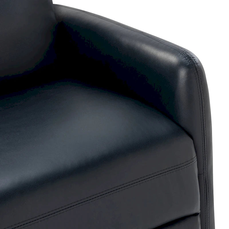 Poltrona Reclinabile Girevole Manuale con Base in Metallo