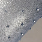 Tappeto salvapavimento in PVC per sedia da ufficio rettangolare con borchie