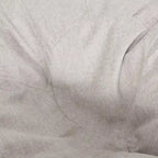 Modern Pouf a sacco in tessuto bicolore e similpelle da 150 cm