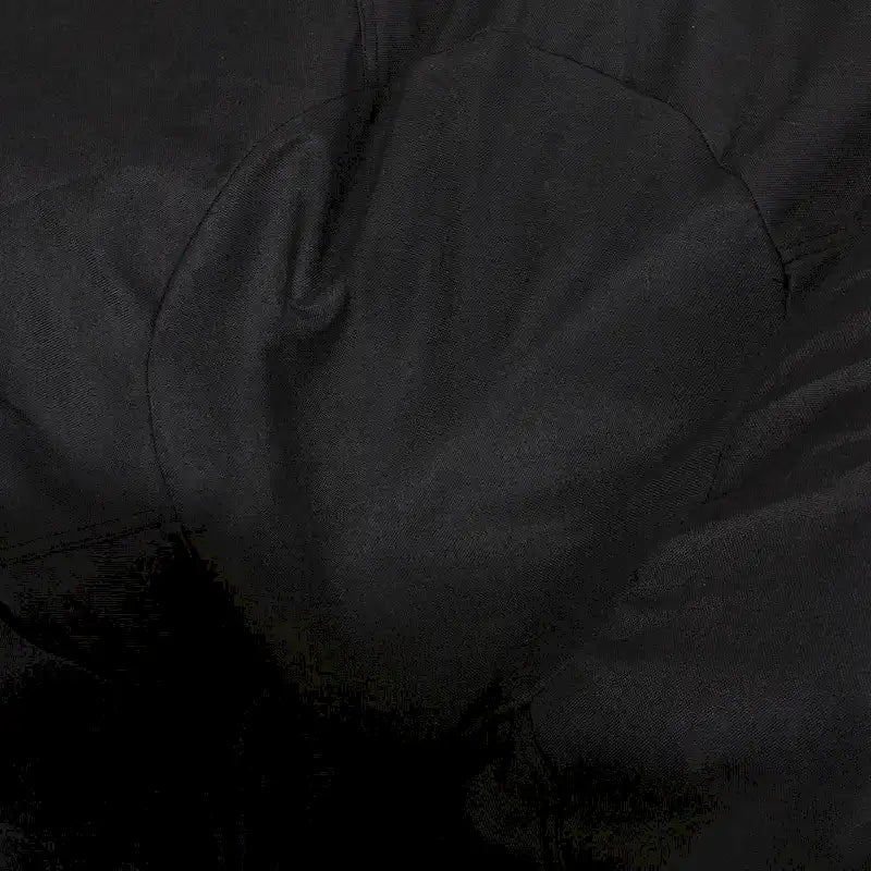 Modern Pouf a sacco in tessuto bicolore e similpelle da 150 cm