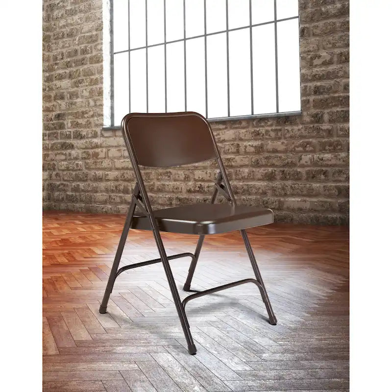 Sedie pieghevoli Premium interamente in acciaio serie 200 (confezione da 4)