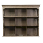 Credenza con Sopralzo Semplicemente Elegante nei Toni del Bianco, Marrone e Tortora Melange