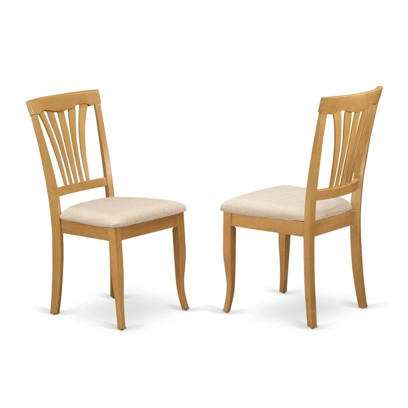 Set da tavolo moderno da 9 pezzi include un tavolo ovale in legno e 8 sedie da cucina, Quercia (Opzioni di seduta)
