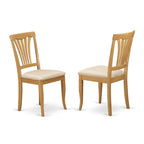 Set da tavolo moderno da 9 pezzi include un tavolo ovale in legno e 8 sedie da cucina, Quercia (Opzioni di seduta)
