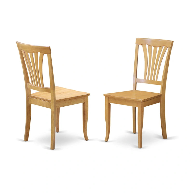 Set da tavolo moderno da 9 pezzi include un tavolo ovale in legno e 8 sedie da cucina, Quercia (Opzioni di seduta)