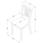 Set da tavolo moderno da 9 pezzi include un tavolo ovale in legno e 8 sedie da cucina, Quercia (Opzioni di seduta)