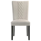 Sedie imbottite beige e nere