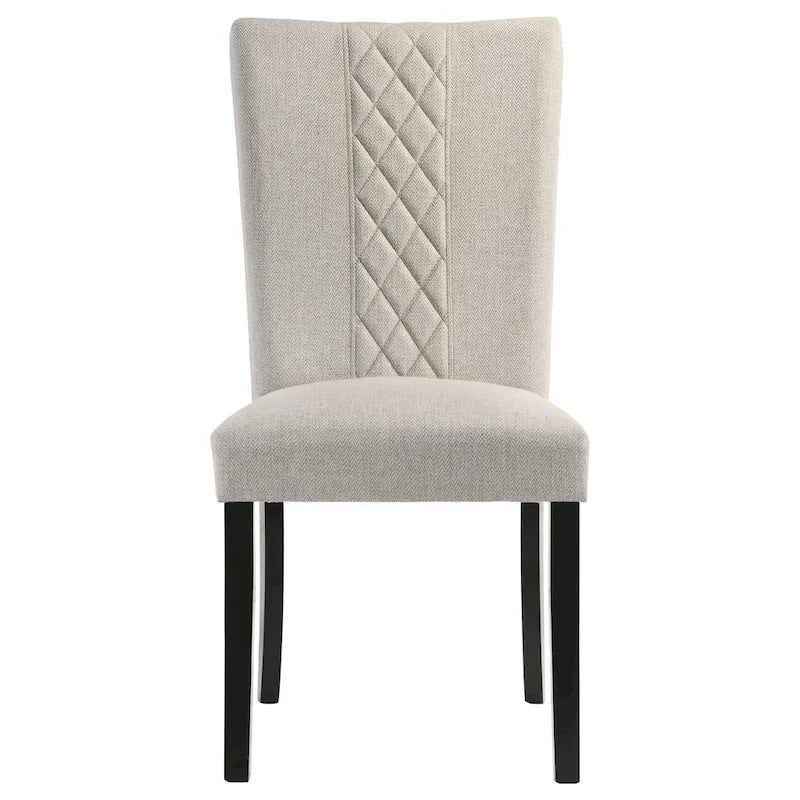 Sedie imbottite beige e nere