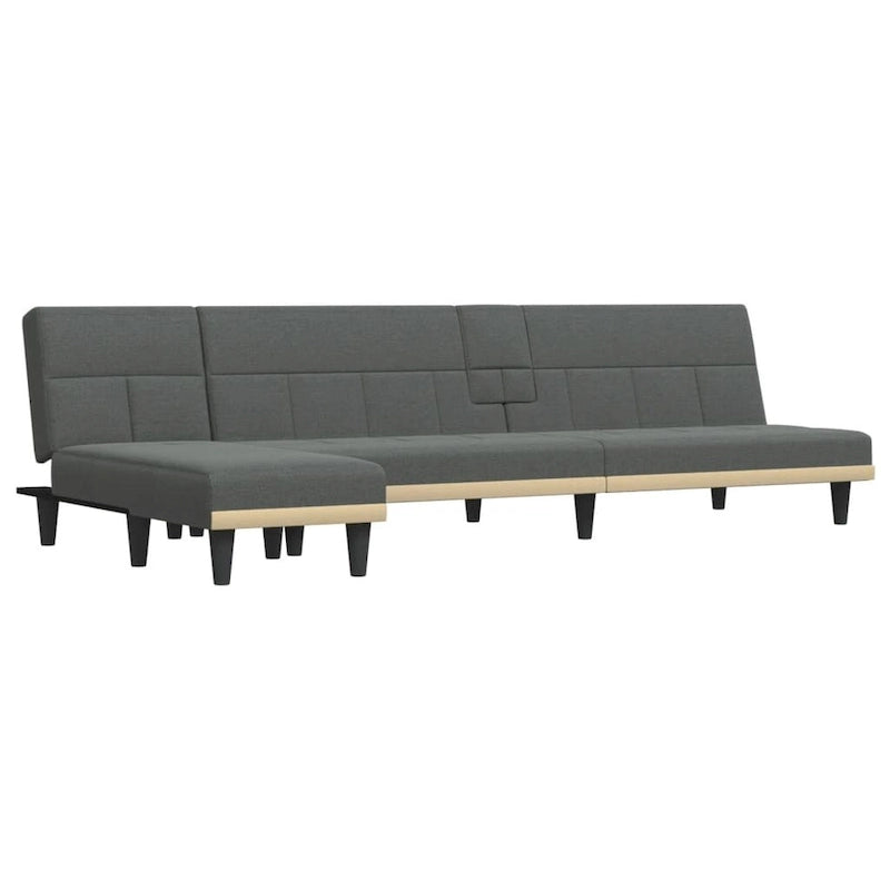 Divano letto angolare grigio scuro