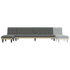 Divano letto angolare grigio scuro