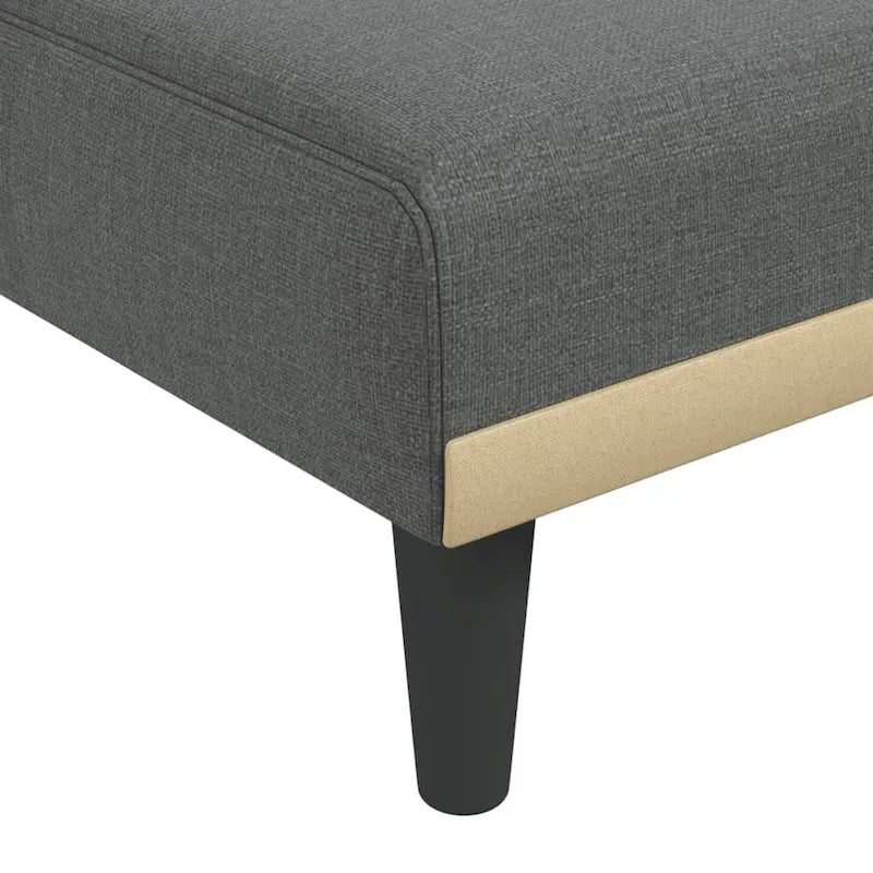 Divano letto angolare grigio scuro