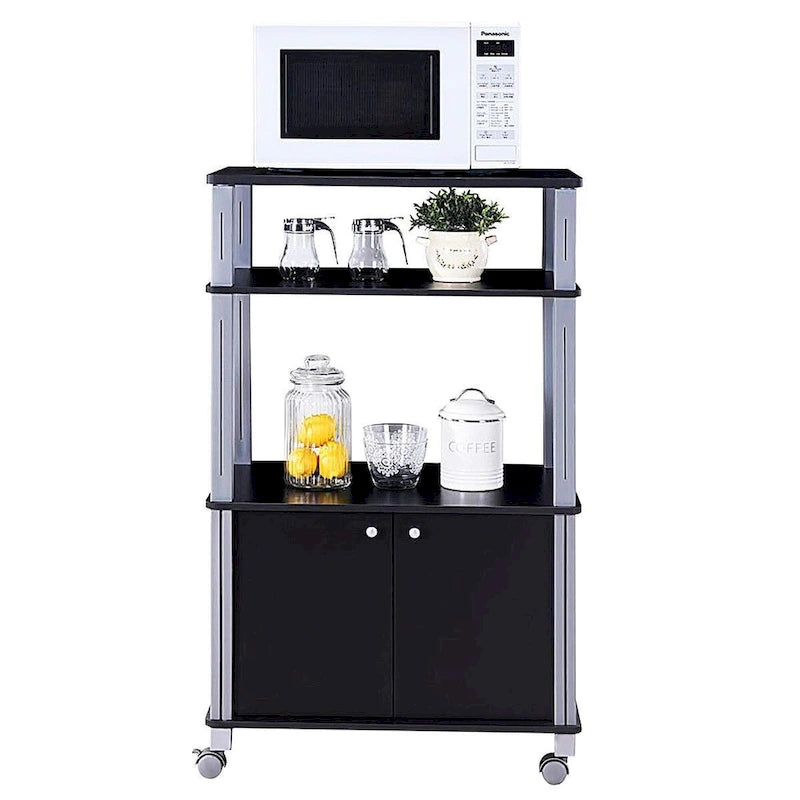 Supporto per microonde su ruote - 23,5 x 15,5 x 38,5 (L x P x A)