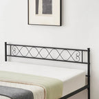 Struttura letto a piattaforma con testiera in ferro battuto "Sweet Heart"