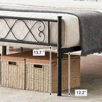 Struttura letto a piattaforma con testiera in ferro battuto "Sweet Heart"