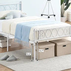 Struttura letto a piattaforma con testiera in ferro battuto "Sweet Heart"