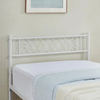 Struttura letto a piattaforma con testiera in ferro battuto "Sweet Heart"