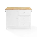 Isola/Carrello da cucina con piano in legno
