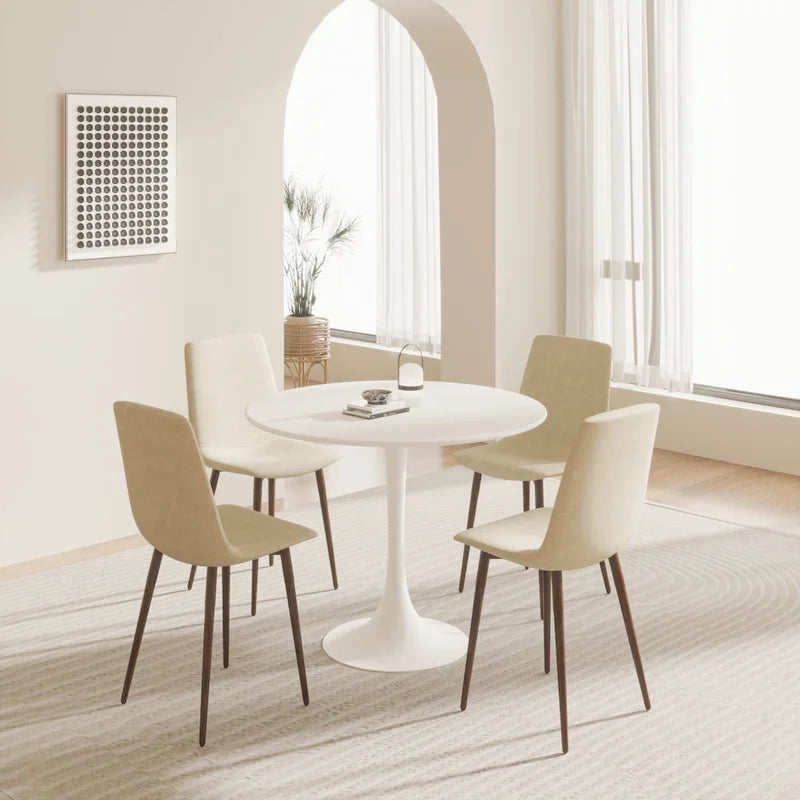 Tavolo da pranzo rotondo Tulip Mid Century da 31,5" per 4 persone