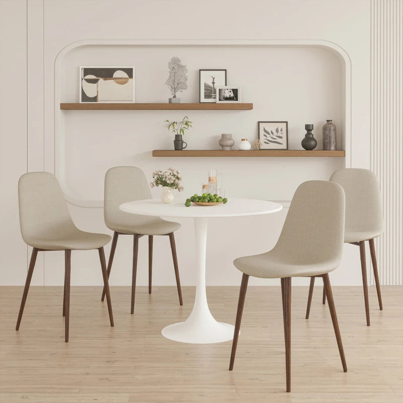 Tavolo da pranzo rotondo Tulip Mid Century da 31,5" per 4 persone