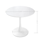 Tavolo da pranzo rotondo Tulip Mid Century da 31,5" per 4 persone