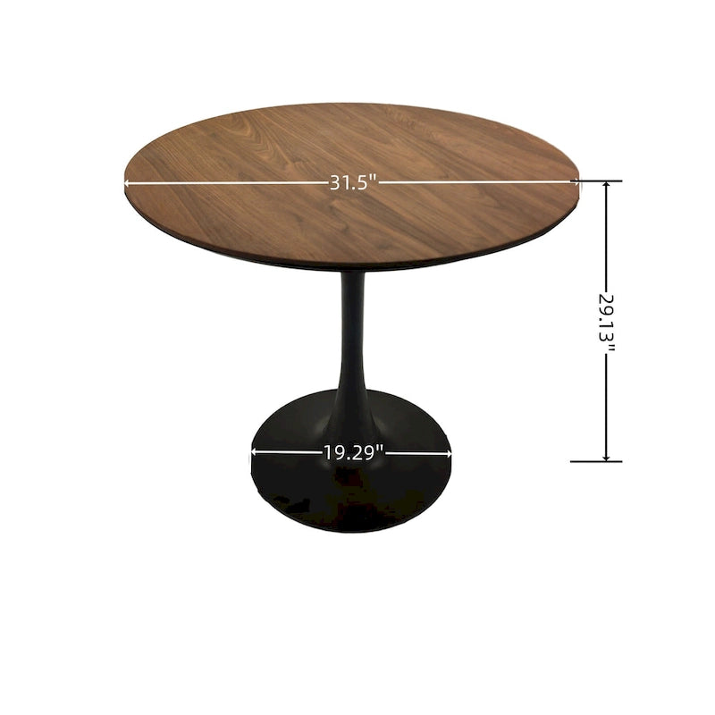 Tavolo da pranzo rotondo Tulip Mid Century da 31,5" per 4 persone