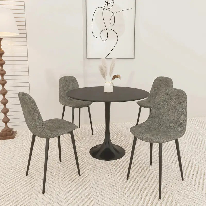 Tavolo da pranzo rotondo Tulip Mid Century da 31,5" per 4 persone
