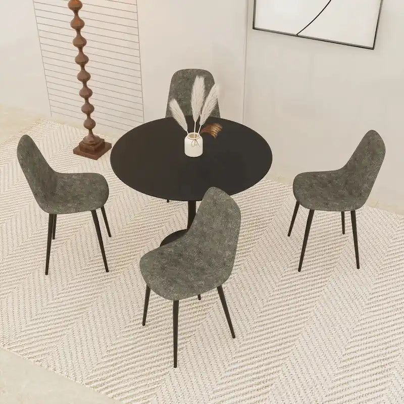 Tavolo da pranzo rotondo Tulip Mid Century da 31,5" per 4 persone
