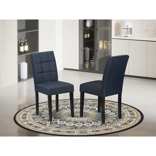 East West Furniture Austin Parson Dining Chairs, Set of 2 (Color & Fabric Options)