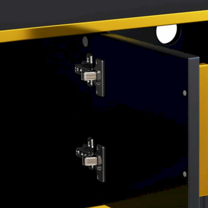 Mobile TV Minimalista di Lusso con Ripiano Aperto per TV Fino a 85 Pollici, Centro Intrattenimento con Armadietti e Cassetti