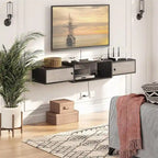 Mensola console multimediale moderna a parete - 11P x 55L x 7,9A