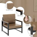 Poltrona singola reclinabile Lazy Boy, poltrona moderna semplice con braccioli per soggiorno, ufficio, camera da letto, beige/kaki