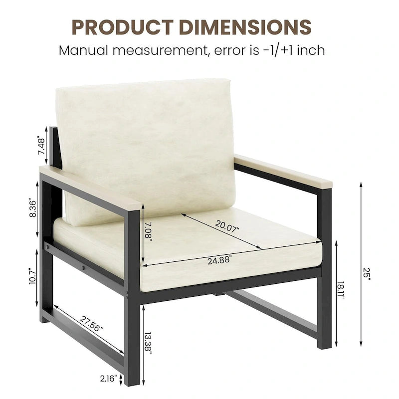 Poltrona singola reclinabile Lazy Boy, poltrona moderna semplice con braccioli per soggiorno, ufficio, camera da letto, beige/kaki
