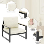 Poltrona singola reclinabile Lazy Boy, poltrona moderna semplice con braccioli per soggiorno, ufficio, camera da letto, beige/kaki
